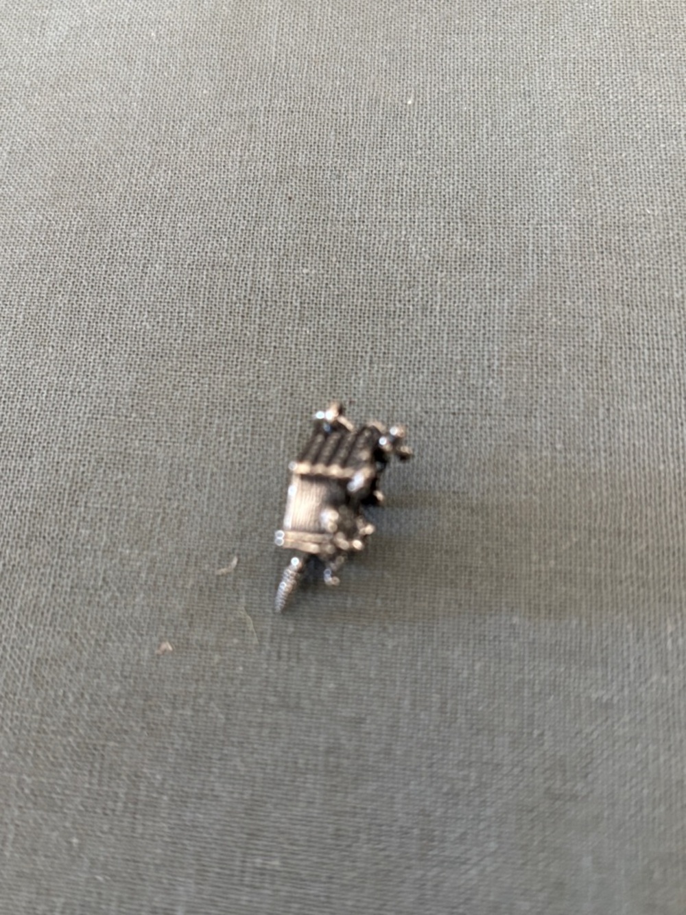Silver Clock Charm - Picture 4 of 4